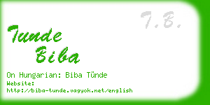 tunde biba business card